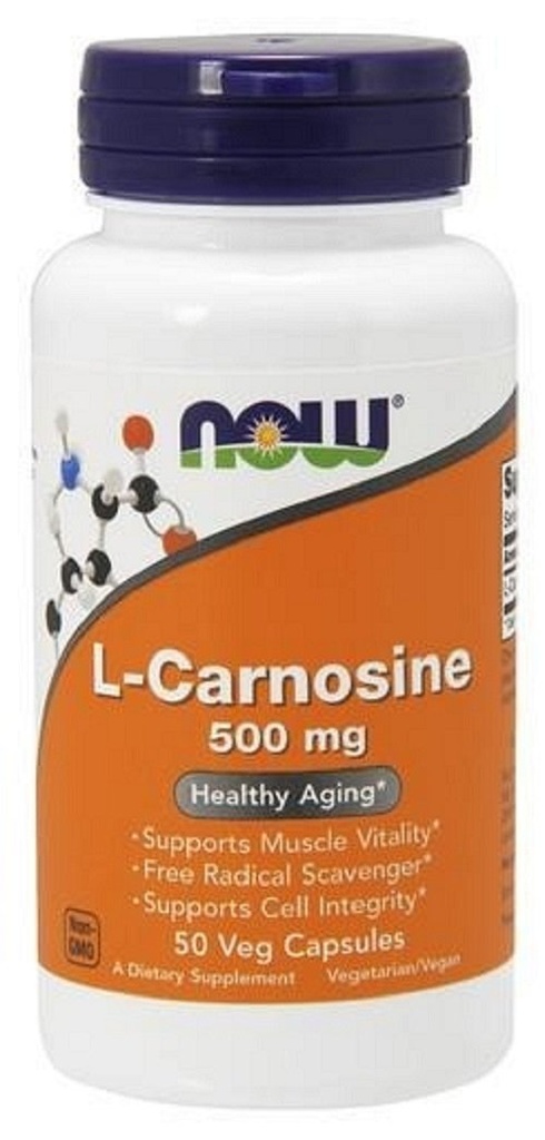 Now Foods, L-Carnosine, 500 mg, 50 Vcaps