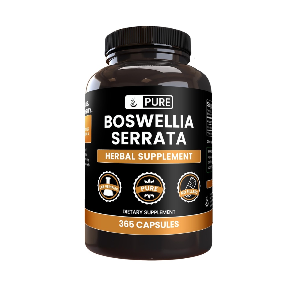 Pure Original Ingredients Boswellia Serrata (365 Capsules) No Magnesium Or Rice Fillers, Always Pure, Lab Verified