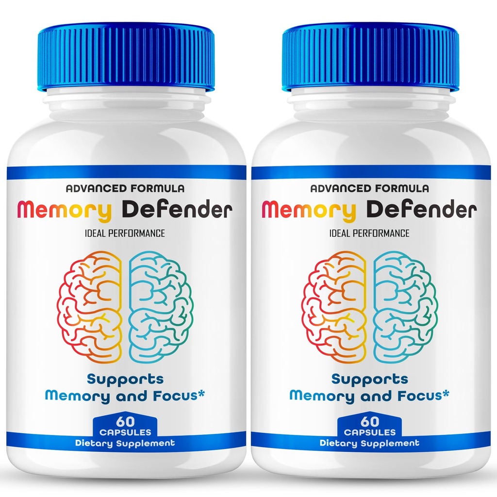 Memory Defender Capsules, MemoryDefender Brain and Memory Supplement Pills, Advanced Nootropic Pills for Brain Health Support, Memory Defender Cognitive Health and Function Reviews (2 Pack)