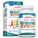 Body Gold Ginsana Energy, 105 VegCaps | Energy, Focus & Endurance Support, Panax Ginseng, Schizandra, Eleuthero & Green Tea, 52 Servings