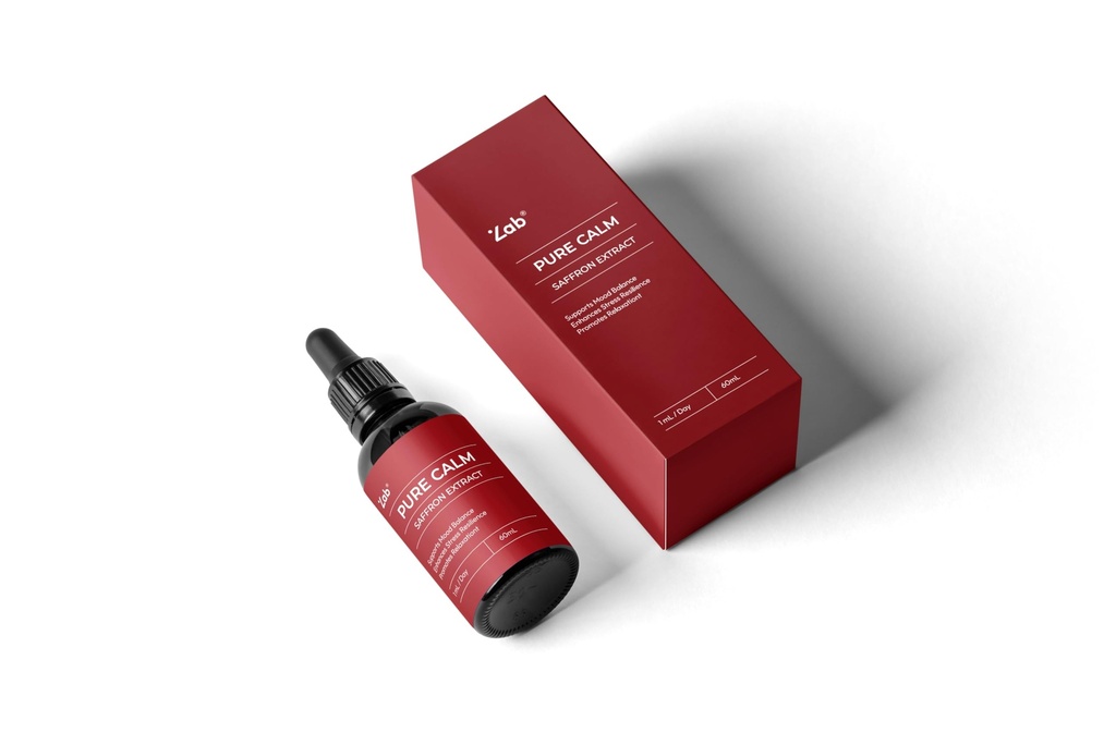ZAB Saffron Supplements 88.5 mg Pure Saffron Extract Drops for Men & Women Support Mood, Focus, Eye 60ml, 60 Servings
