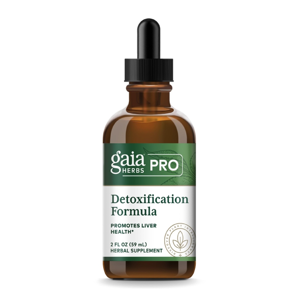 GAIA HERBS PRO Detoxification Formula - Supports Liver Health & Detoxification* - Milk Thistle, Yellow Dock & More - 2 fl oz (30 Servings)
