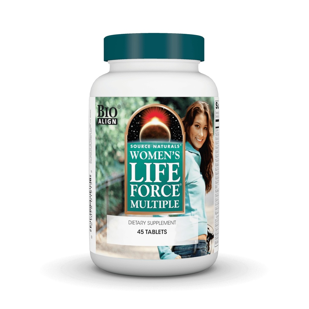 Source Naturals Women's Life Force Multiple, Daily Multivitamin & Immune Health Supplement - 45 Tablets