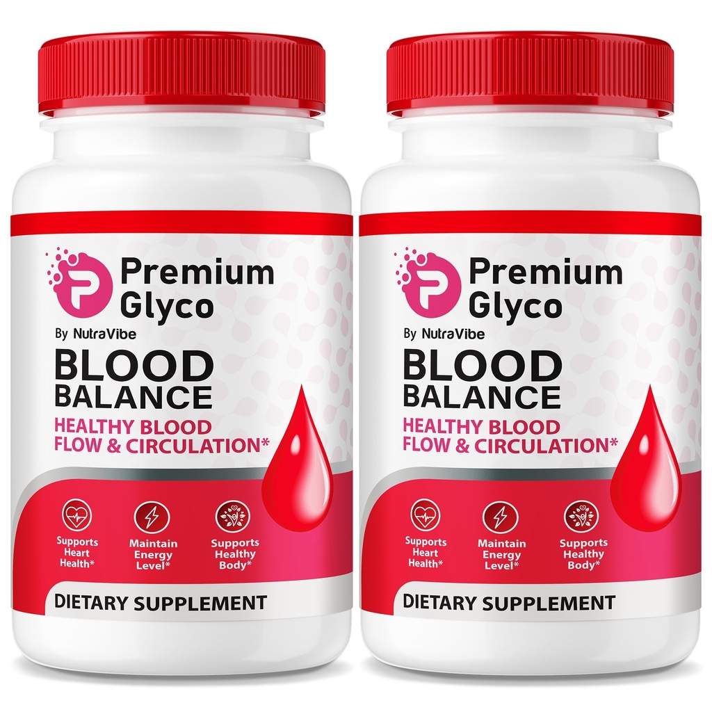 (2 Pack) Premium Glyco – Original Formula with a Clean, Premium Blend to Support Healthy Circulation, Natural Energy & Balanced Levels | Just 2 Easy-to-Swallow Pills Daily (120 Capsules)