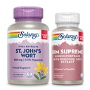 SOLARAY St John’s Wort and DIM Supreme Women’s Wellness Bundle - St Johns Wort Mood Support Supplement and DIM Complex with Broccoli Extract for Women’s Health - 60-Day Guarantee, 90 VegCaps Each