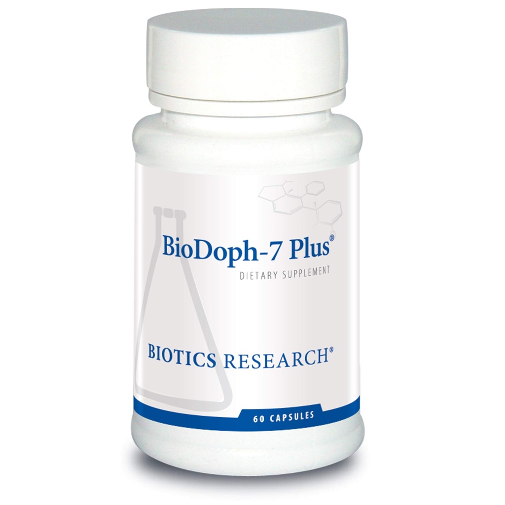 Biotics Research BioDoph7 Plus Prebiotics Probiotics for Women/Men - 400 mg - Daily Probiotic Promotes Digestive Health, Gut Health, Clearer Skin - 60 Capsules