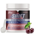 Real Ketones BHB Exogenous Ketones Energy Powder Sugar Free Electrolyte Powder with 4 Main Fasting Electrolytes & Hydrating Patented BHB Ketones for Energy & Focus (Black Cherry, 30 Servings)