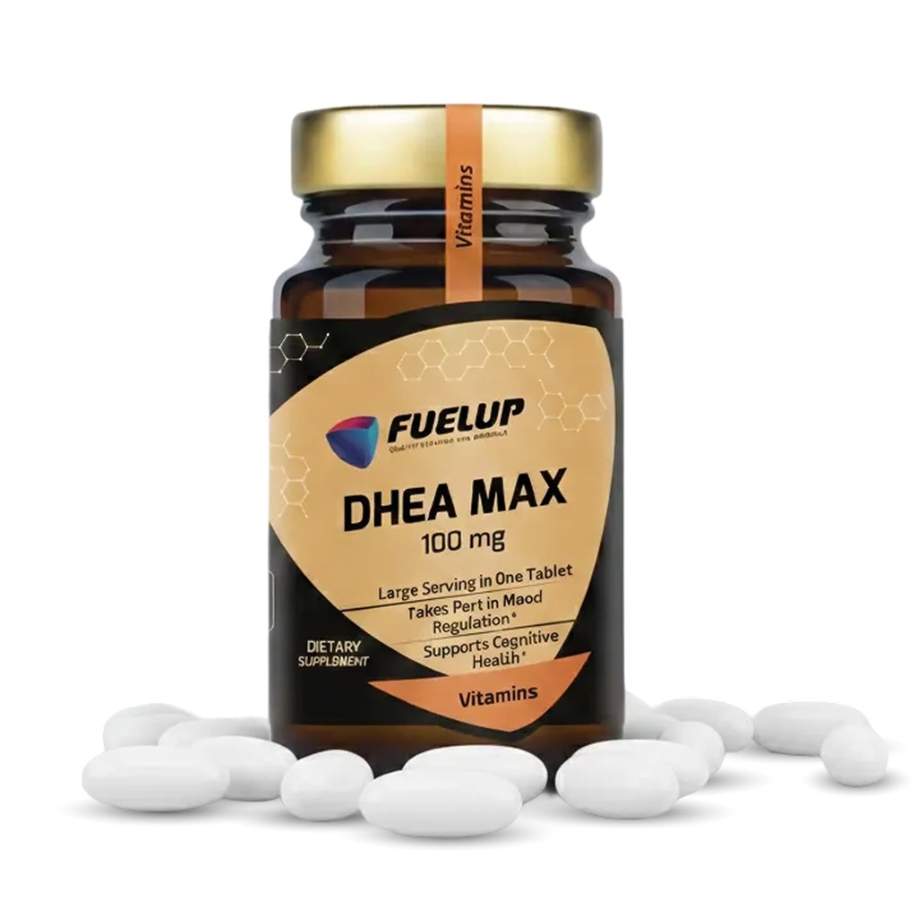 DHEA MAX 100 mg – 60 Tablets – Non-GMO, Gluten-Free, Allergen-Free – Supplement for Immune Support, Hormone Balance, Metabolism Support, and Energy Levels - with Micronized DHEA