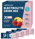 Venture Pal High Sodium Sugar Free Electrolytes Powder Packet, Zero Calories Hydration Packets with Vitamin, Sodium, Potassium & Magnesium, Electrolyte Drink Mix, Vegan, Keto Friendly, 30 Count