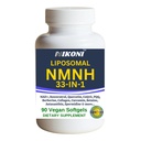 Nikoni Vegan Liposomal NMNH Softgels, 33-in-1 Formula with 1000mg NMNH per seving, NAD+ Support – Promotes Cellular Energy, Immune Health & Healthy Aging – 90 Vegan Softgels