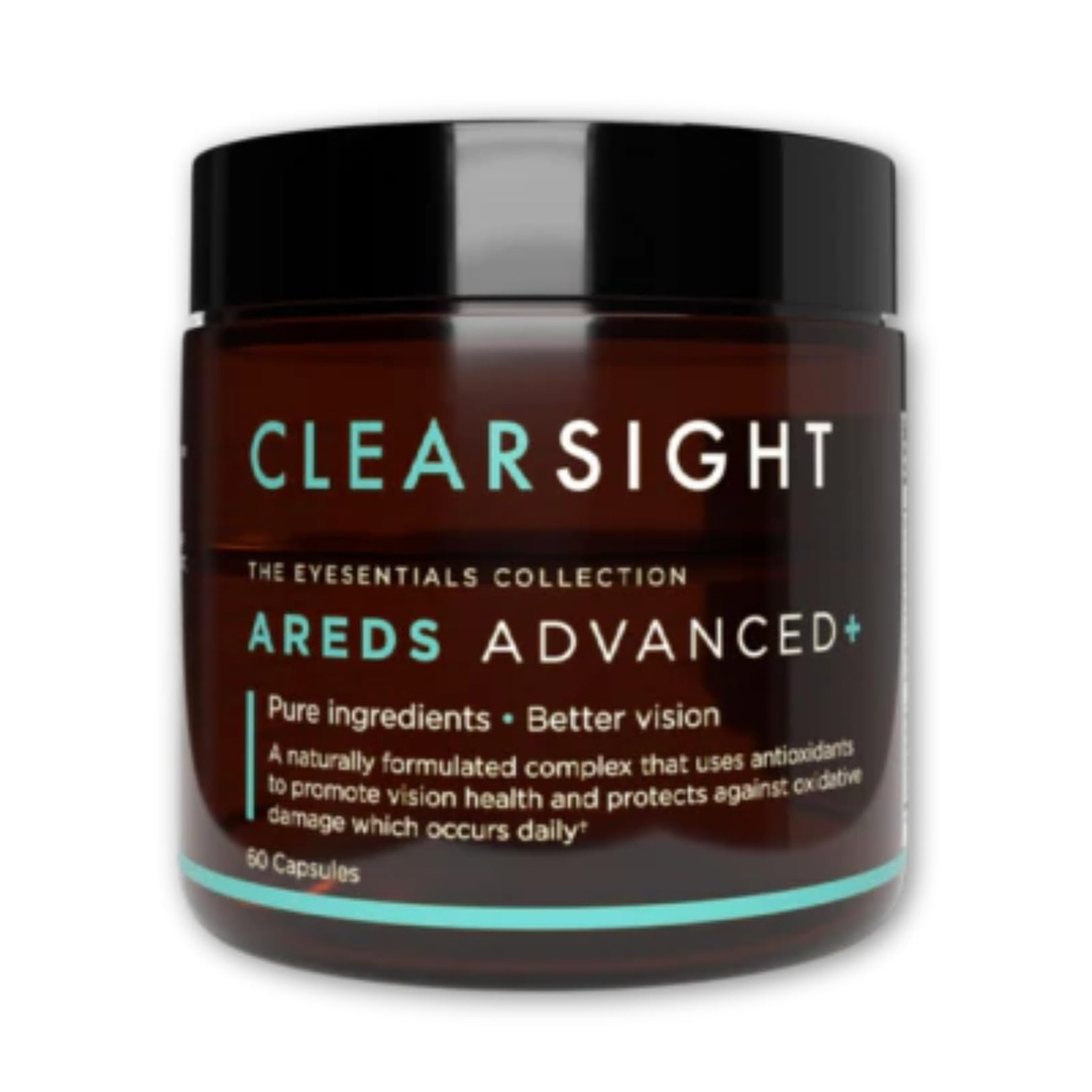 Clearsight AREDS Advanced+ Eye Health Vitamins | Lutein, Zeaxanthin, Vitamin E, Vitamin C | Blue Light & Vision Support | Eye Vitamins for Macular Health
