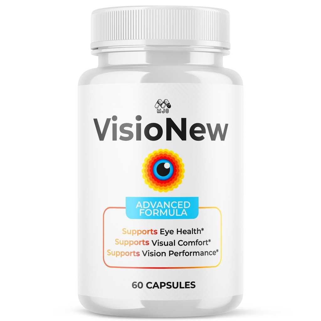 VisioNew Capsules, Official VisioNew Vision Support Supplement with All Natural Ingredients, Advanced Formula Eye and Vision Health Multivitamin Supporting Health and Wellness Naturally (60 Capsules)