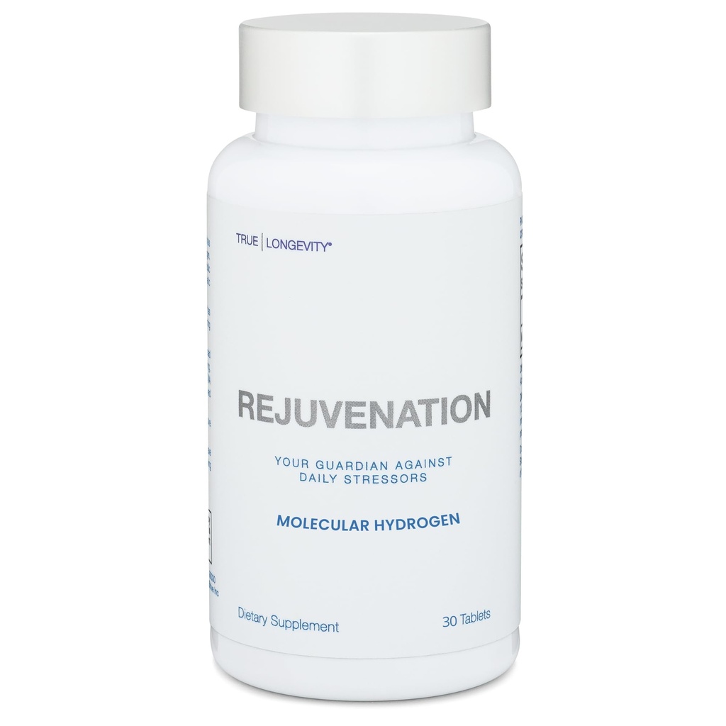 DRINK HRW Rejuvenation Molecular Hydrogen Water Tablets: 12 ppm H2, Patented, USA Made, IHSA-Certified Hydrogen & Magnesium Supplement. Supports Energy, Recovery, Cognitive Function (Unflavored, 30Ct)