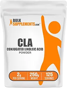 BulkSupplements.com Conjugated Linoleic Acid Powder - CLA Supplement, Nutritional Supplement - Gluten Free, 2g Per Serving, 250g (8.8 oz) (Pack of 1)