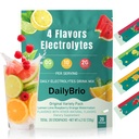 Sugar-Free Electrolyte Powder Packets, 20 Sticks Variety Pack, Lemon Lime Raspberry Orange Watermelon, Zero Sugar Hydration Drink Mix with Minerals, Keto Vegan Friendly