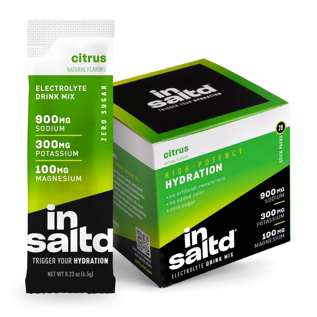 Sugar-Free Electrolyte Powder Hydration Packets | High Potency Clean Electrolytes Without Stevia | Zero Calorie Electrolytes for Fasting | Water Additive Drink Mix (Citrus)