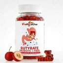 Butyrate Gummies Gut Health Supplement: Butyrate with Probiotic & Prebiotic Fiber Gummies for Women Men Sugar Free Digestive & Energy Metabolism Support Vegan Hawthorn Flavor 30 Days Supply