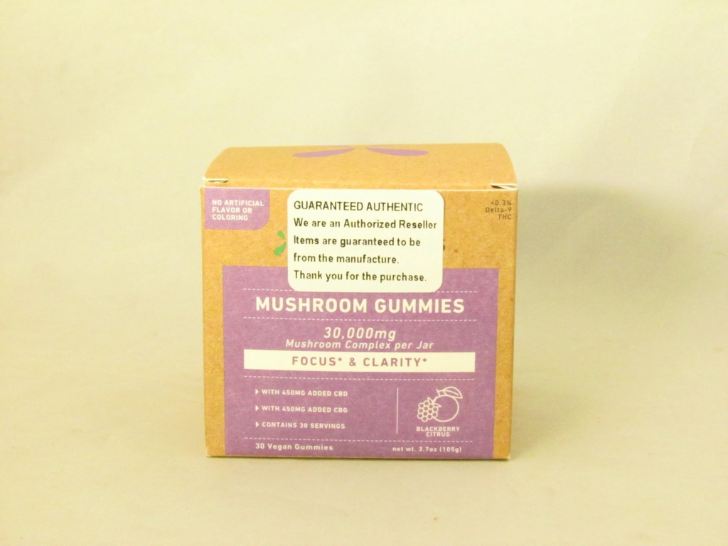 Mushroom Gummies for Focus & Clarity - 30,000mg - Lions Mane | Cordyceps |