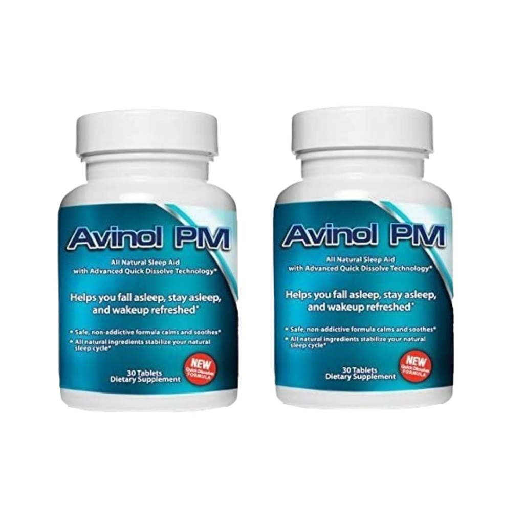 Quick Dissolve - Natural Sleep Supplement - Herbal Formula - 2 Pack (60ct)