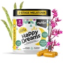 Nuton Happy Dreams Natural Sleep Aid Supplement & Cellular Vitality - Melatonin Sleep Aid for Adults, Time Release Formula with ETAS Asparagus, L-Serine and Venetron Extract, 60 Veggie Capsules