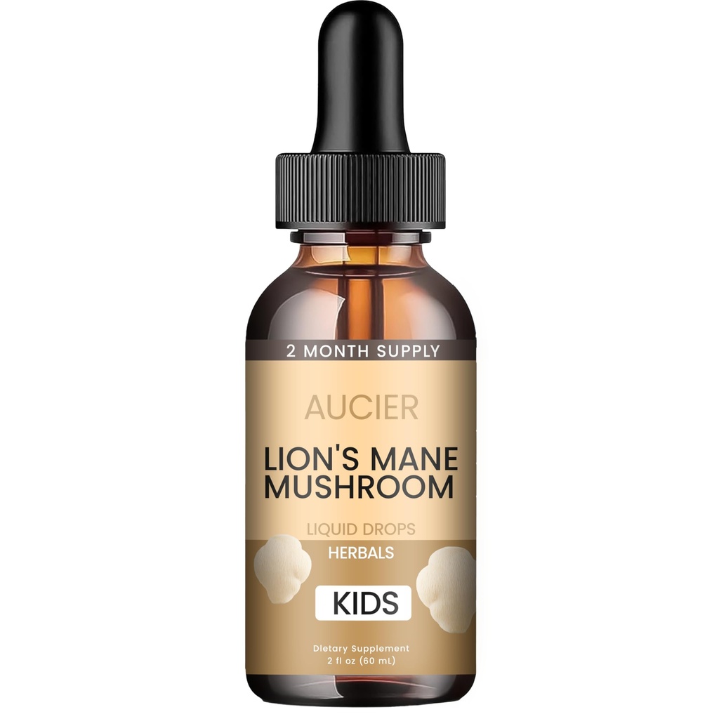 Lions Mane for Kids | Speech Delay Supplement for Kids & Toddlers | Lion’s Mane Mushroom, for Speech Therapy & Cognitive Support – Easy-Take Liquid (1PCS)
