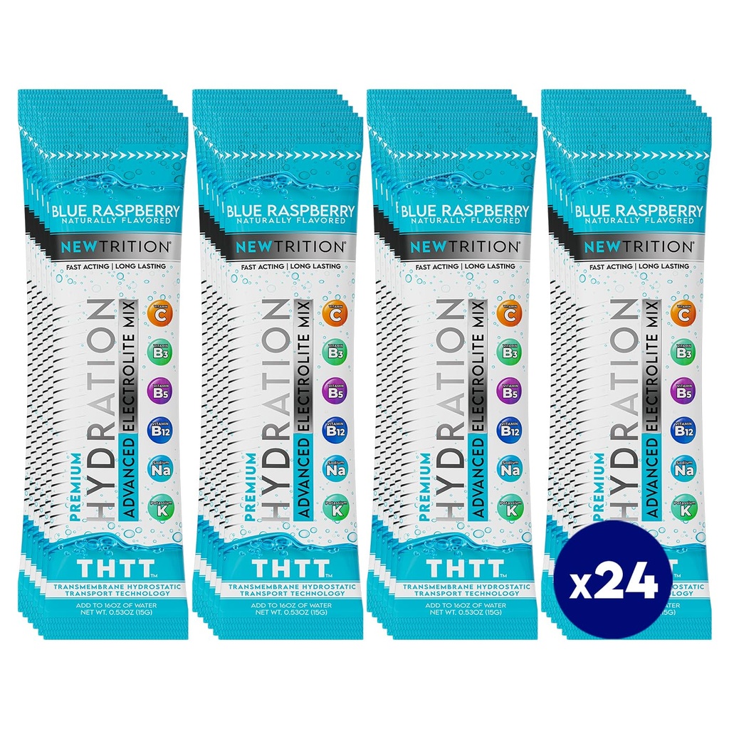 Hydration Powder, Electrolyte Powder Packets, Naturally Flavored Hydrating Packets for Water, Fast Acting Hydrate Electrolytes with Vitamins C & D