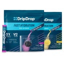 DripDrop Hydration - Electrolyte Powder Packets - Lemon & Berry Bundle - 64 Count