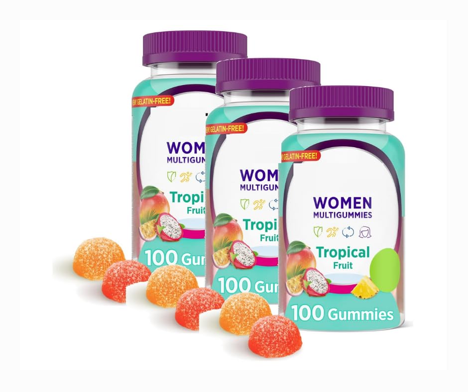 SEDLAV (3 Pack) Women's Multivitamin Gummies, Immune, Energy, Healthy Appearance Support, 100 Count, 50 Day Supply, Sticker,