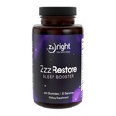 ZzzRestore Sleep Booster – Natural Sleep Aid with 2mg Melatonin & Herbal Blend | Non-Habit Forming, Deep Sleep Support | 1 Month Supply