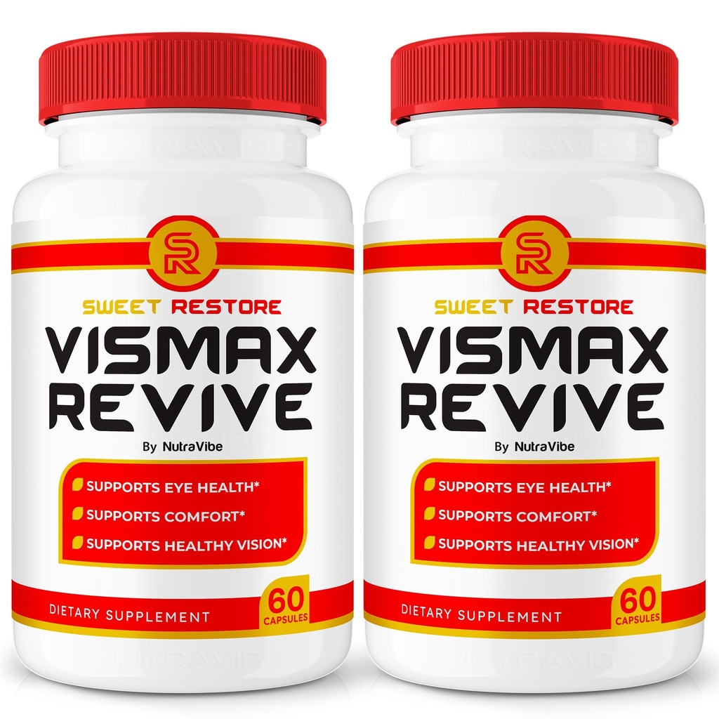 (2 Pack) Vismax Revive, VismaxRevive Premium Eye Health & Vision Support Supplement | Natural Formula for Clear Eyes, Visual Comfort & Eye Wellness | Easy-to-Take, Non-Habit Forming (120 Capsules)