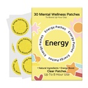 ANSUE Energy Patches – 30 Vegan Patches with Caffeine, Biotin & Ginseng – Daily Support for Focus, Energy & Vitality – Plant-Based Formula, 30-Day Supply