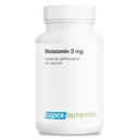 Supersmart - Melatonin 3mg (Fast Dissolve) - Natural & Restful Sleep - Use for Jet Lag & Night Shifts Work | Non-GMO & Gluten Free - 150 Tablets