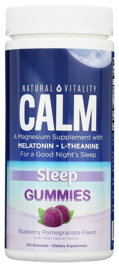 Natural Vitality Calm Sleep Gummies, Gluten Free, Non GMO, 120 Pieces (Pack of 1)