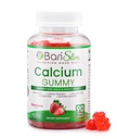 BariSlim Bariatric Calcium Gummies - Specially Formulated Bariatric Vitamins for Patients After Weight Loss Surgery - Supports Energy Levels & Bone Health | Strawberry (90 Vegan Gummies)