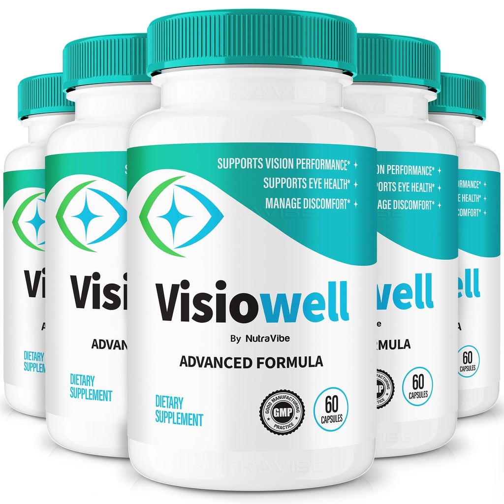 (5 Pack) VisioWell Capsules – Eye Support Supplement | Vision Clarity & Eye Health Support for Screen Use & Daily Wellness | Easy-to-Swallow Pills, Non-Habit Forming (300 Capsules)