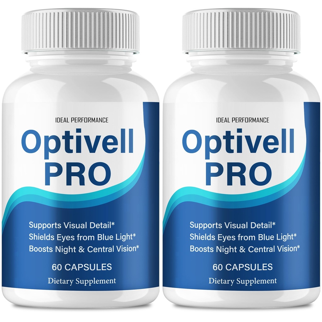 Optivell Eye Capsules, Optivell Pills Supplement - Maximum Strength, All Natural Visual Wellness and Crystal Clear View, Advanced Formula Optivell Vision Support Reviews (2 Pack)