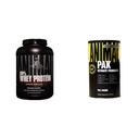 Animal 100% Whey Protein Powder – Whey Blend for Pre- or Post-Workout & Pak - Convenient All-in-One Vitamin & Supplement Pack