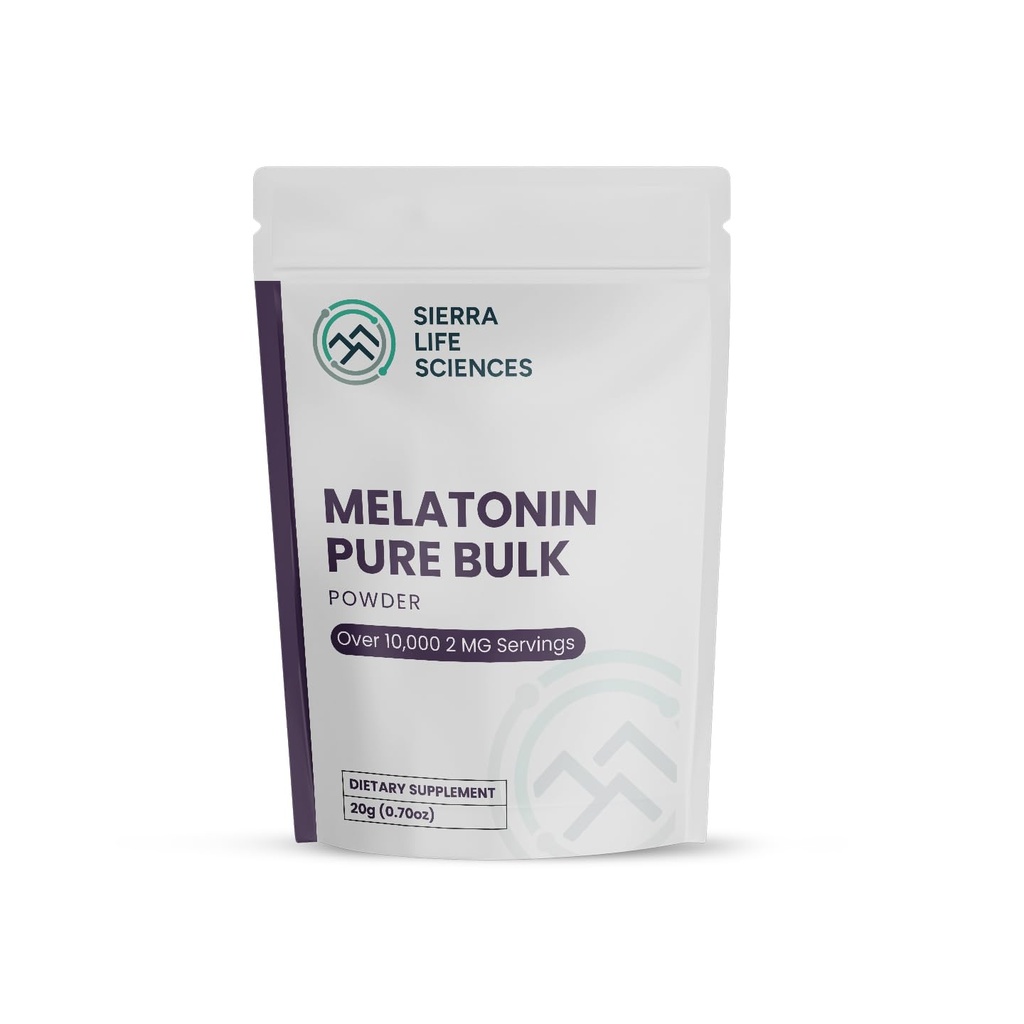 Melatonin | Natural Sleep Aid Bulk Powder | Custom Dose 2mg - 5mg Replace Capsules (20g - 10,000 Doses)