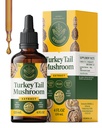 HERBAMAMA Turkey Tail Mushroom - Vegan Immune Support & Digestive Cleanse with Turkey Tail Mushrooms Extract Drops - Non-GMO, Alcohol & Sugar-Free Liquid Immunity Supplement, 56-Day Supply