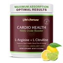 Life's Fortune L Arginine L Citrulline Supplement Powder - High Potency Nitric Oxide Supplement Booster with Natural Lemon Lime Flavor - Cardio Health, Blood Pressure and Vascular Support - 258g