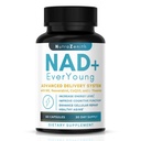 NAD+ Supplement with Nicotinamide Riboside (NMN Alternative), CoQ10 & Resveratrol – 60 Capsules for Healthy Aging Support, Energy Boost & Cognitive Function Enhancement – Cellular Renewal & Vitality
