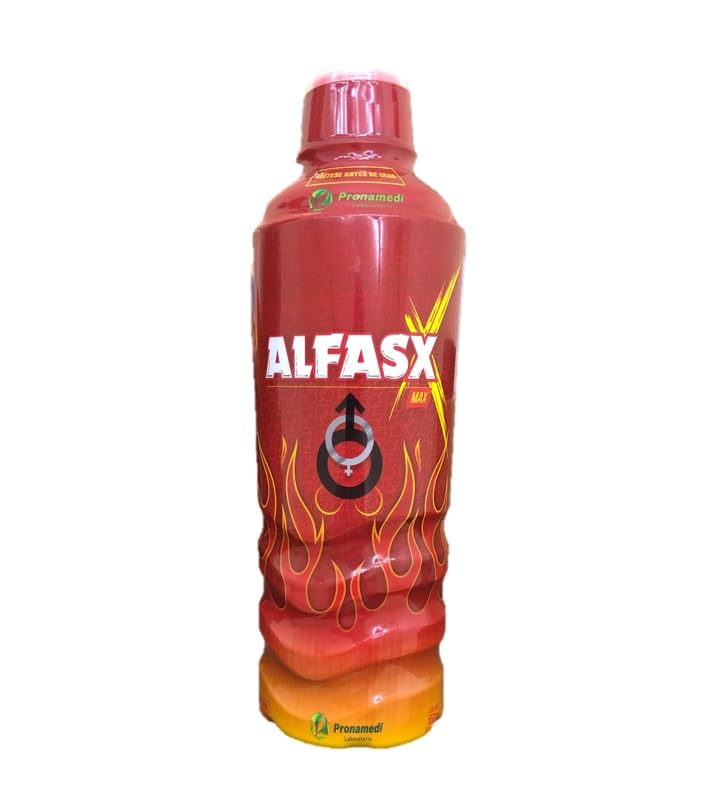 ALFASX X Max Herbal Liquid Supplement – Maca, Ginseng & Bee Pollen – Daily Wellness Formula – 550ml