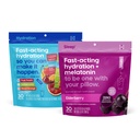 HYDRANT Bundle, Hydrate + Sleep, 60 Stick Packs, Electrolyte Powder Rapid Hydration Mix Variety Pack, Stick Packets with a Blend of Melatonin, L-Theanine, Magnesium, & Chamomile