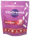Melatonin-Free Sleep Capsules| Magnesium, Ashwagandha, Tart Cherry & L-Theanine | Natural Calm & Restful Sleep Support | Vegan, Sugar Free Bliss Berry | 30 Count