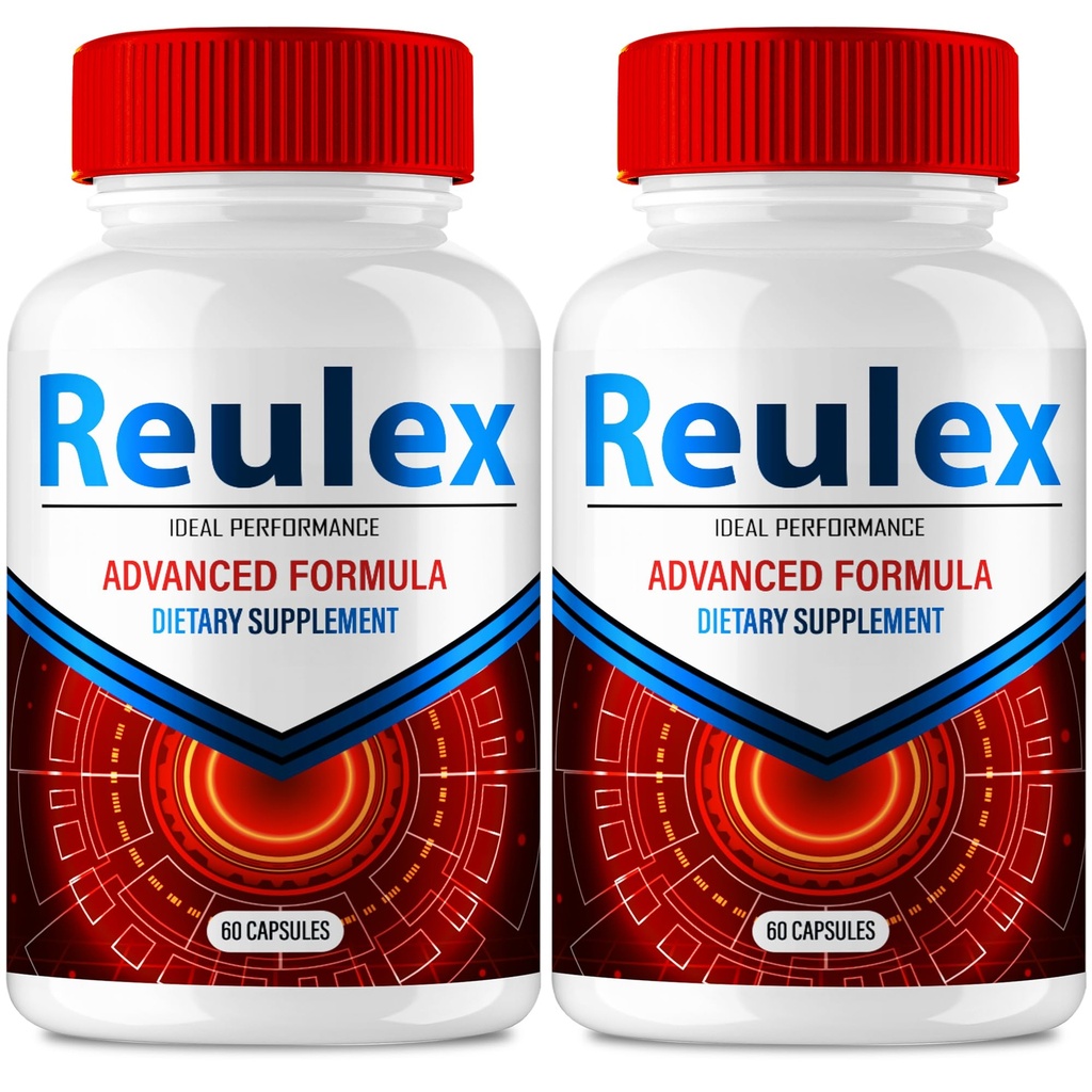 Reulex Capsules, Official Reulex Joint Supplement Pills - Maximum Strength, All Natural Formula to Fortify Bones, Movement & Bolster Flexibility, Reu Lex Joint Support Reviews (2 Pack)