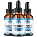 (3 Pack) Visionar Drops, Official Visionar Supplement Drops with All Natural Ingredients, Advanced Eye Health Formula, Maximum Strength Vision Support Vitamin Tincture for Women and Men (90 Servings)