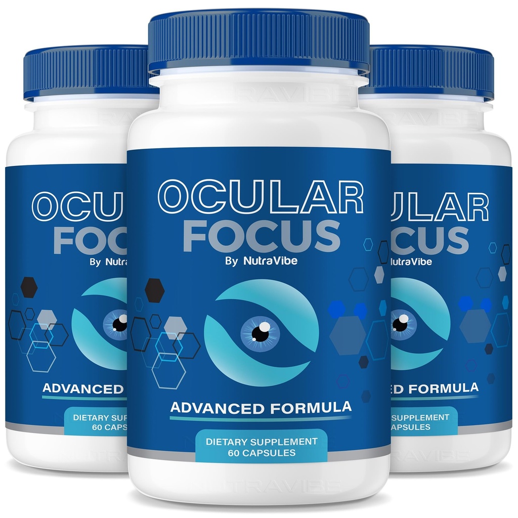(3 Pack) Ocular Focus Capsules – Daily Eye Support Formula with a Clean, Natural Blend for Vision, Eye Focus & Visual Comfort | Gentle, Easy-to-Swallow Pills for Everyday Eye Wellness (180 Capsules)