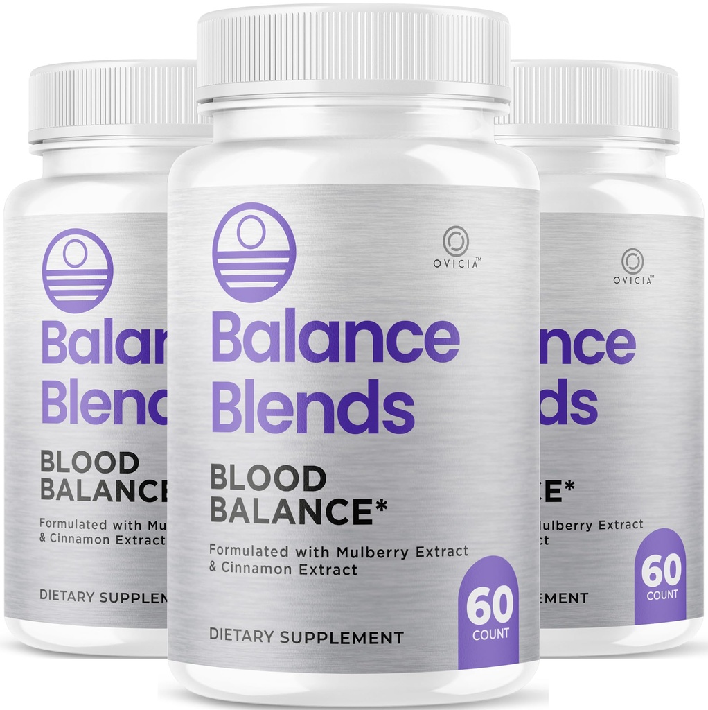 (3 Pack) Balance Blends Capsules - Official BalanceBlends Pills Advanced Premium Formula Support Maximum Strength, All Natural Ingredients for Overall Health & Wellness, 180 Capsules for 3 Months