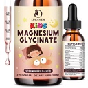 (2 Pack) Magnesium Glycinate Liquid Drops for Kids 4+, Magnesium Glycinate 100/200 mg for Sleep, Relaxation and Calm Support, 11 in 1 Natural Gentle Sleep Aid for Kids, Sugar Free Strawberry Flavor