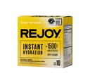 Rejoy – Electrolyte Powder Packets, 10 Sticks – Hydration Drink Mix Supplement – Sugar Free, Keto and Paleo Friendly, Vegan, Non-GMO, Easy Open Single-Serving Stick (Ginger Lemonade)